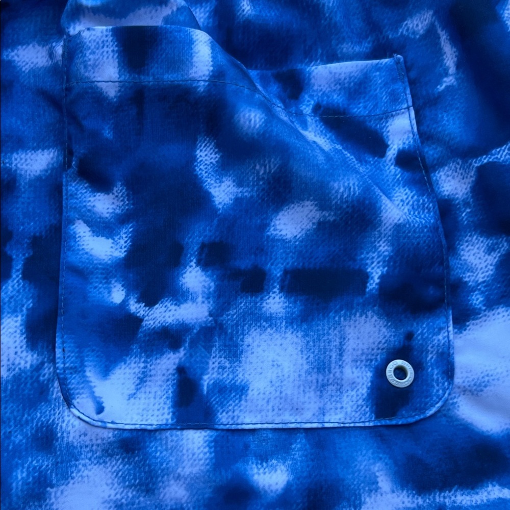 Speedo Men's Tie-Dye Blue Swim Trunks - Picture 8 of 8